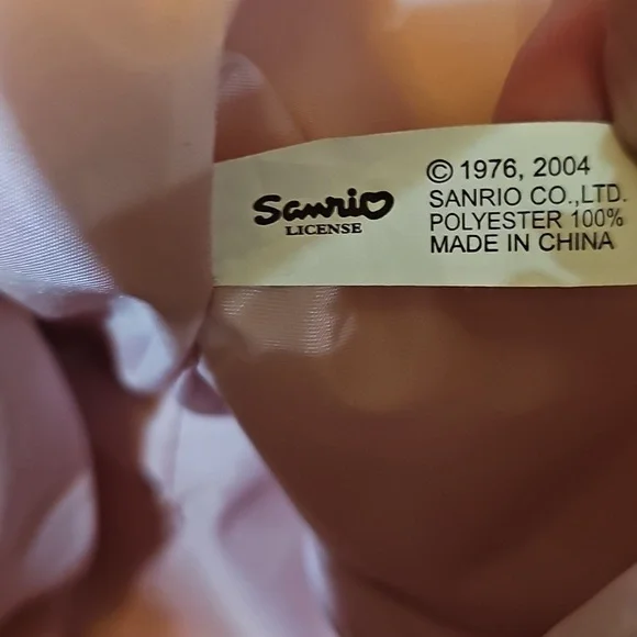 Hello Kitty Rare Pink Angel Stars & Moon Sanrio 2004 Plush Vintage Hand Bag - Picture 5 of 7